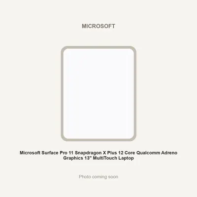 Microsoft Surface Pro 11 Snapdragon X Plus 12 Core Qualcomm Adreno Graphics 13" MultiTouch Laptop