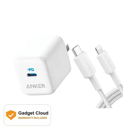 Anker 312 20W PD Combo For iPhone with Braided Cable