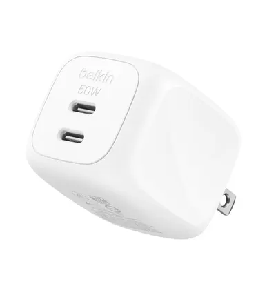 Belkin Dual USB-C GaN Wall Charger 50W