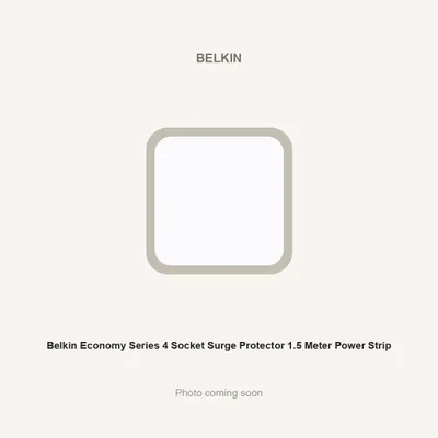 Belkin Economy Series 4 Socket Surge Protector 1.5 Meter Power Strip