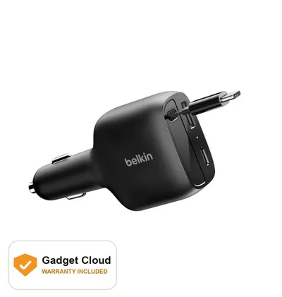 Belkin Retractable Car Charger 75W