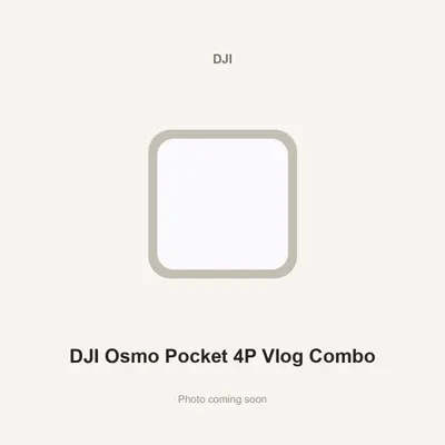 DJI Osmo Pocket 4P Vlog Combo
