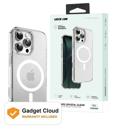 Green Lion MagSafe Crystal Clear Case for iPhone 16 Series
