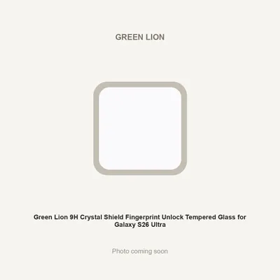 Green Lion 9H Crystal Shield Fingerprint Unlock Tempered Glass for Galaxy S26 Ultra