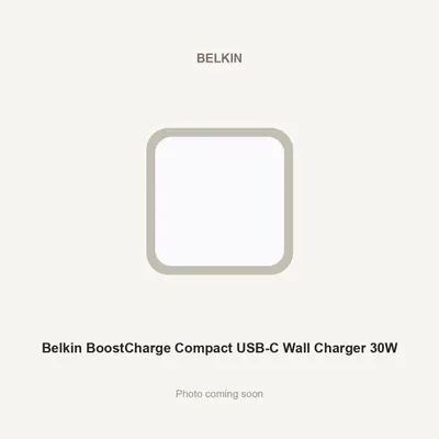 Belkin BoostCharge Compact USB-C Wall Charger 30W