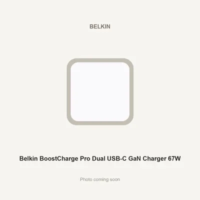 Belkin BoostCharge Pro Dual USB-C GaN Charger 67W