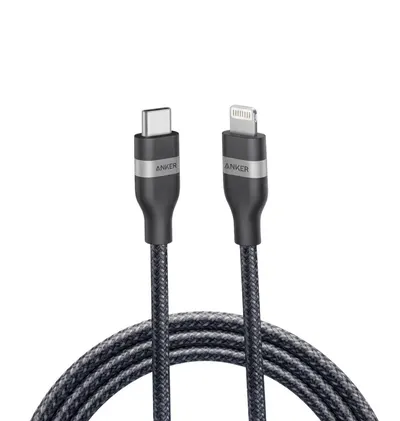 Anker USB-C to Lightning Cable (3 ft, 60W, Upcycled-Braided)