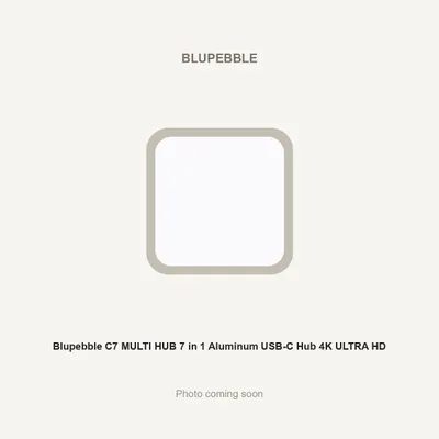 Blupebble C7 MULTI HUB 7 in 1 Aluminum USB-C Hub 4K ULTRA HD
