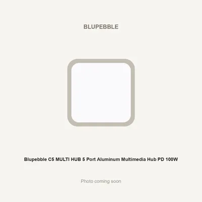 Blupebble C5 MULTI HUB 5 Port Aluminum Multimedia Hub PD 100W