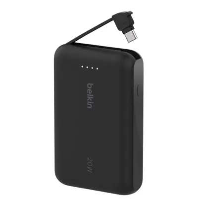Belkin BoostCharge Power Bank 10K with Integrated Cable