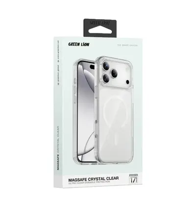 Green Lion MagSafe Crystal Clear Case for iPhone 17 Series