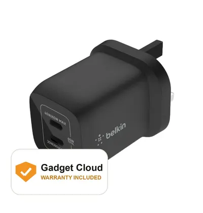 Belkin Dual USB C GaN Wall Charger with PPS 65W