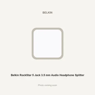 Belkin RockStar 5 Jack 3.5 mm Audio Headphone Splitter