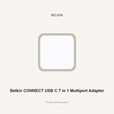 Belkin CONNECT USB C 7 in 1 Multiport Adapter
