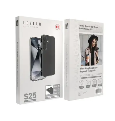 Levelo Clara Clear Case for S25