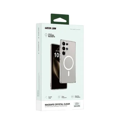 Green Lion MagSafe Crystal Clear Case for S25 Ultra