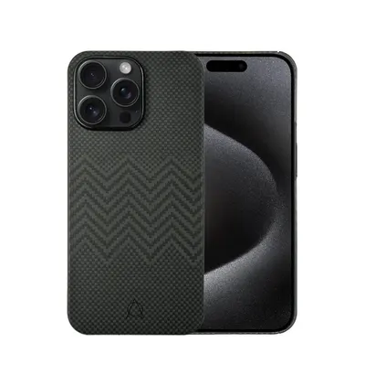 A-Case Zikzak Aramid Fiber Case for iPhone 15 Pro Max