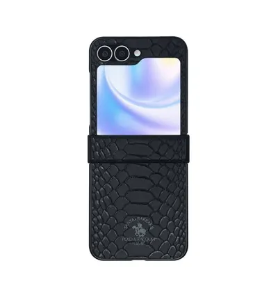 Santa Barbara Knight Series Leather Protective Case for Galaxy Z Flip 6