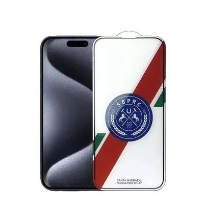 Santa Barbara Tempered Glass for iPhone 15 Pro and Pro Max