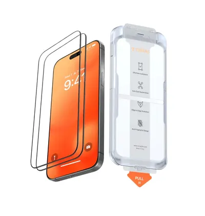 TORRAS Install Master Clear Screen Protector For iPhone 16 Series (2 Pack)