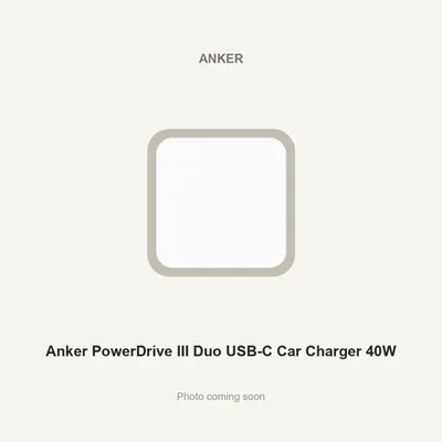 Anker PowerDrive III Duo USB-C Car Charger 40W