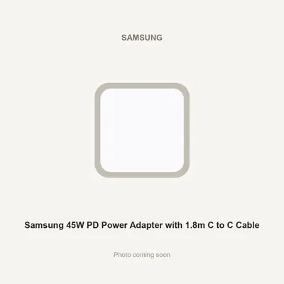 Samsung 45W PD Power Adapter with 1.8m C to C Cable