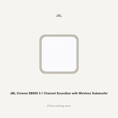 JBL Cinema SB550 3.1 Channel Soundbar with Wireless Subwoofer