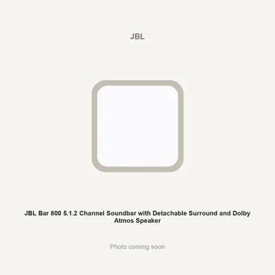 JBL Bar 800 5.1.2 Channel Soundbar with Detachable Surround and Dolby Atmos Speaker