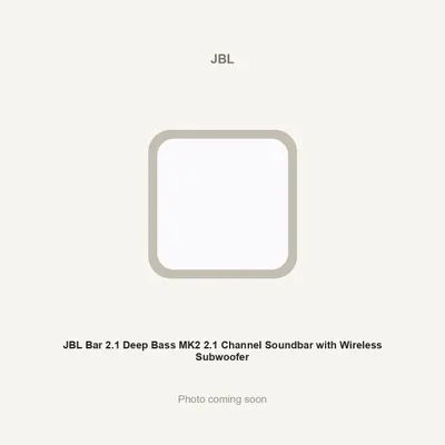 JBL Bar 2.1 Deep Bass MK2 2.1 Channel Soundbar with Wireless Subwoofer