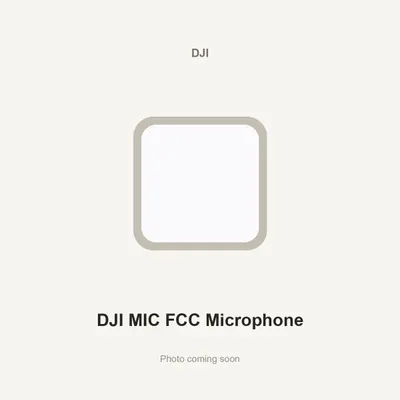 DJI MIC FCC Microphone