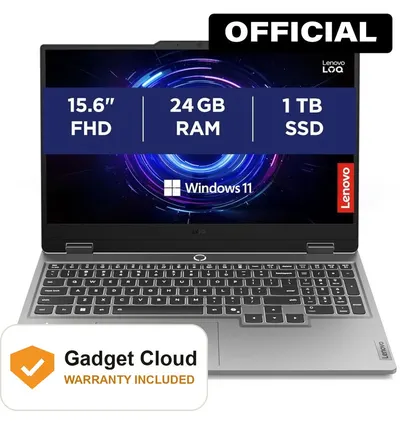Lenovo LOQ 15IRX10 Intel Core i5-13450HX NVIDIA GeForce RTX 5050 With 8GB Graphics 15.6" FHD Gaming Laptop