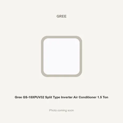Gree GS-18XPUV32 Split Type Inverter Air Conditioner 1.5 Ton
