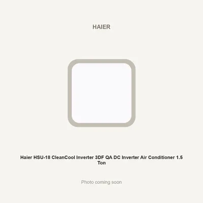 Haier HSU-18 CleanCool Inverter 3DF QA DC Inverter Air Conditioner 1.5 Ton