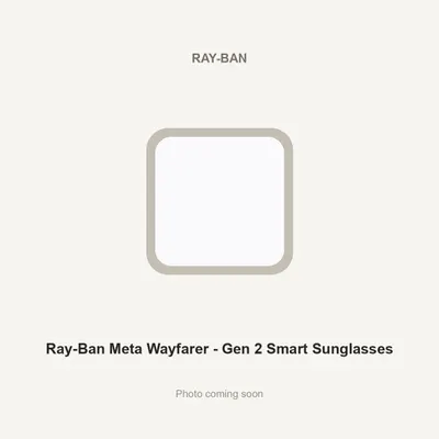 Ray-Ban Meta Wayfarer - Gen 2 Smart Sunglasses