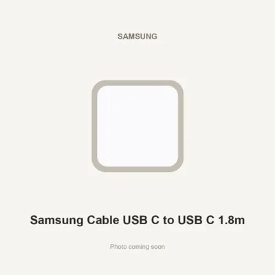 Samsung Cable USB C to USB C 1.8m