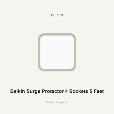 Belkin Surge Protector 4 Sockets 5 Feet