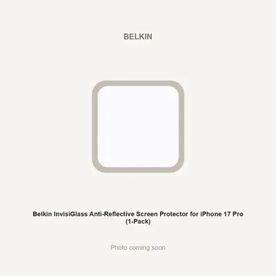 Belkin InvisiGlass Anti-Reflective Screen Protector for iPhone 17 Pro (1-Pack)