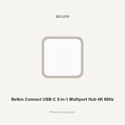 Belkin Connect USB-C 5-in-1 Multiport Hub 4K 60Hz