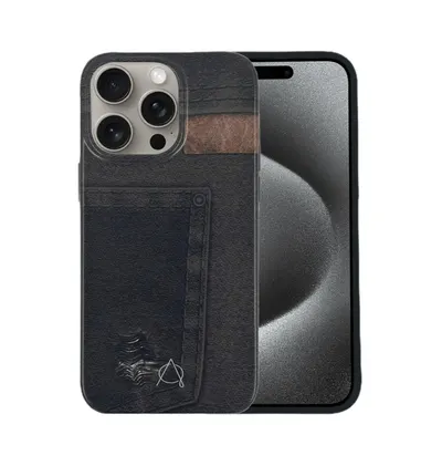 A-Case Denim Case for iPhone 15 Pro and Pro Max