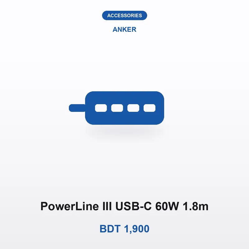 Anker PowerLine III USB-C 60W 1.8m