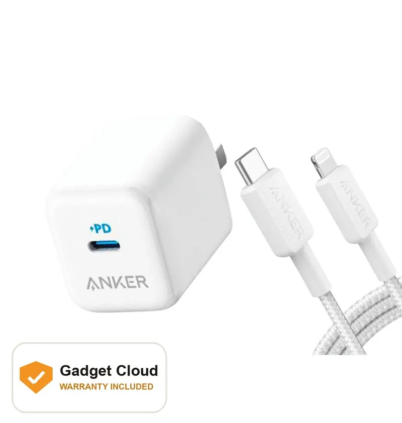 Anker 312 20W PD Combo For iPhone with Braided Cable