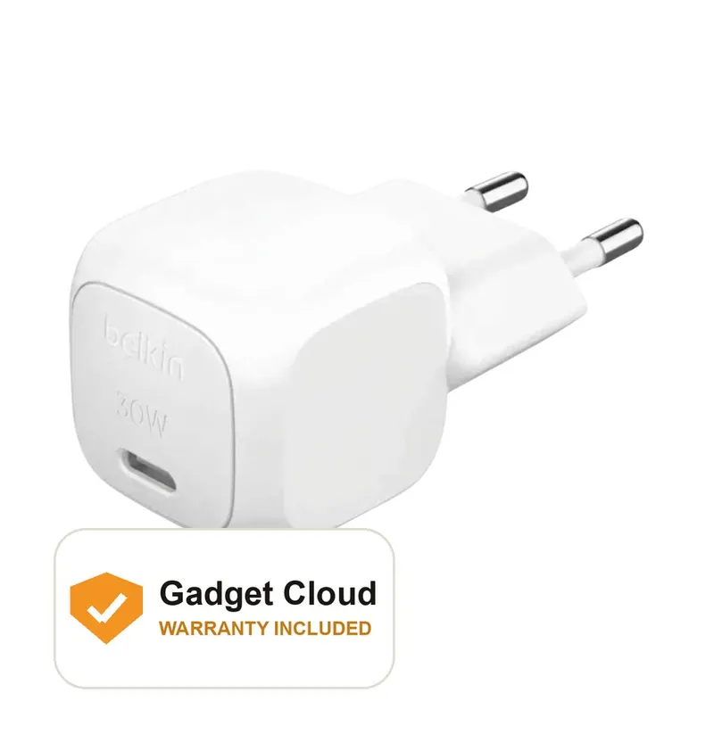 Belkin Boostcharge Compact USB-C Wall Charger 30W 2 Pin