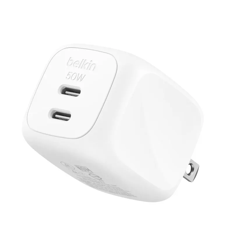 Belkin Dual USB-C GaN Wall Charger 50W