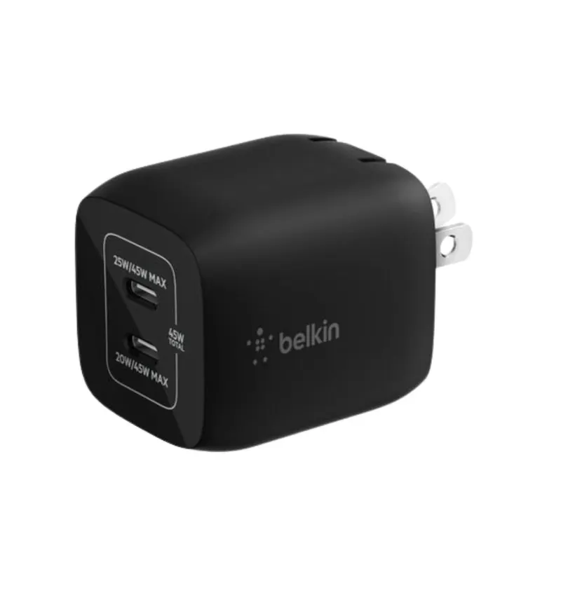 Belkin Dual USB-C GaN Wall Charger with PPS 45W