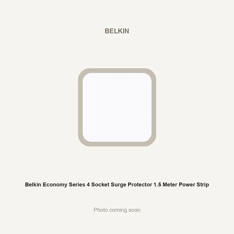 Belkin Economy Series 4 Socket Surge Protector 1.5 Meter Power Strip