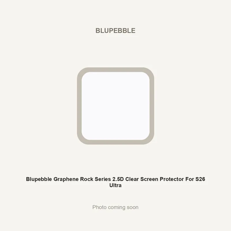 Blupebble Graphene Rock Series 2.5D Clear Screen Protector For S26 Ultra