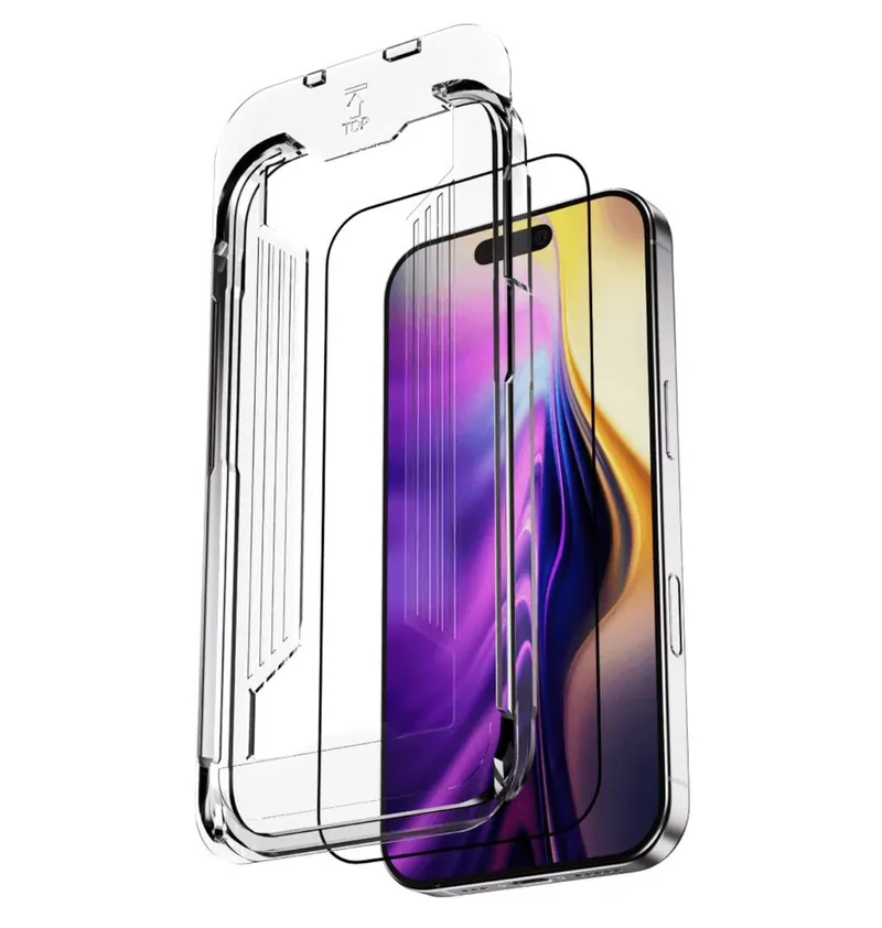 Blupebble Graphene Rock Series 2.5D Clear Screen Protector With Applicator For iPhone 17 Series