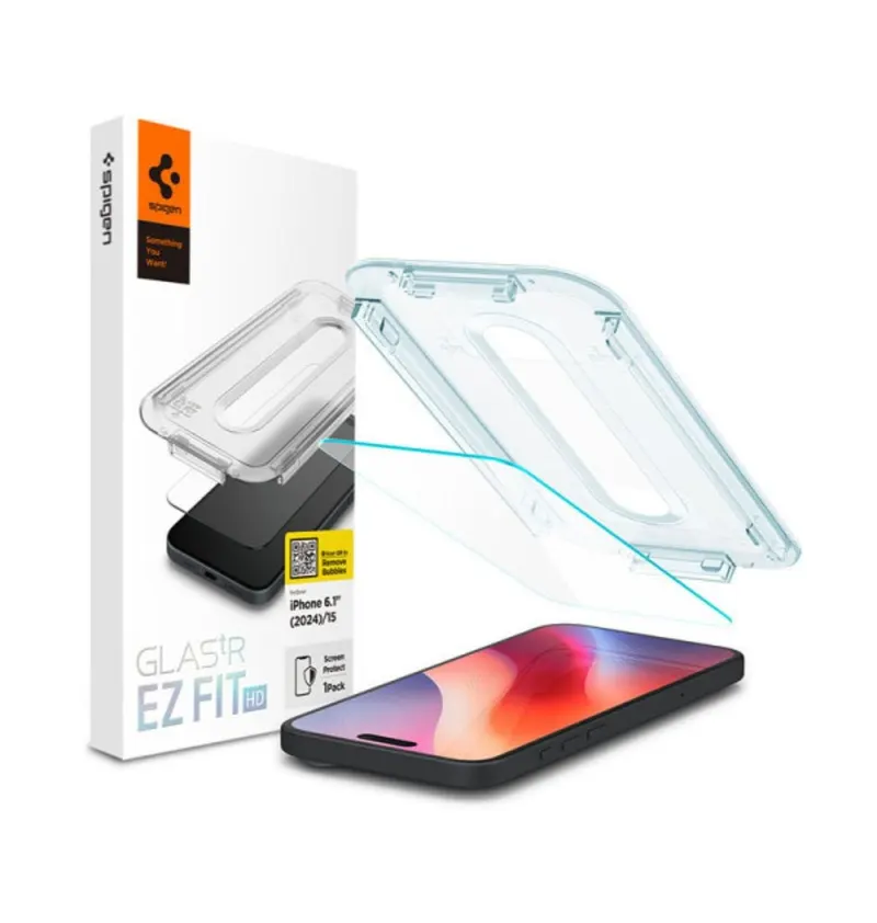 Spigen Glas tR EZ Fit HD Screen Protector for iPhone 17 Series