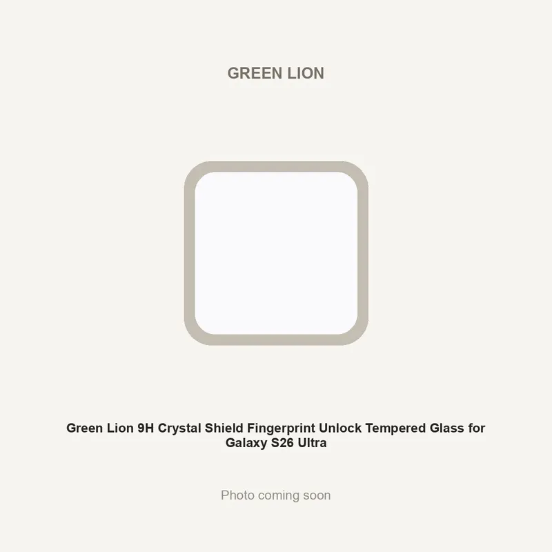 Green Lion 9H Crystal Shield Fingerprint Unlock Tempered Glass for Galaxy S26 Ultra