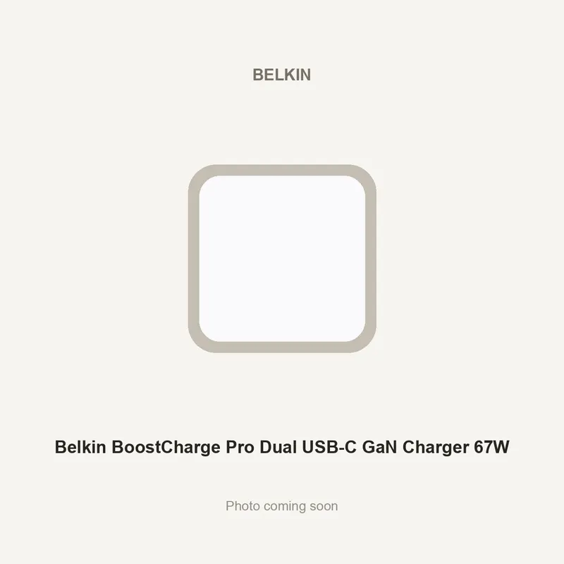 Belkin BoostCharge Pro Dual USB-C GaN Charger 67W